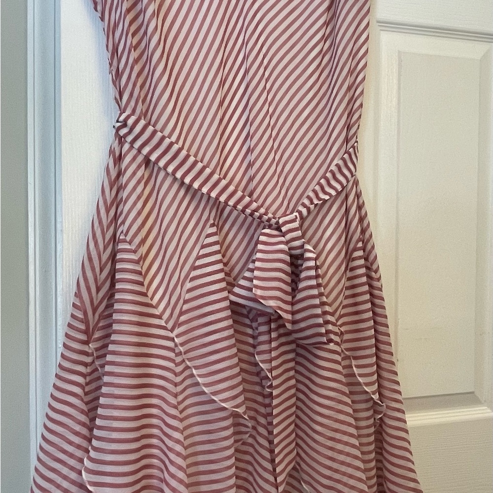 Robbie Bee Signature Soft Pink and Cream Dress